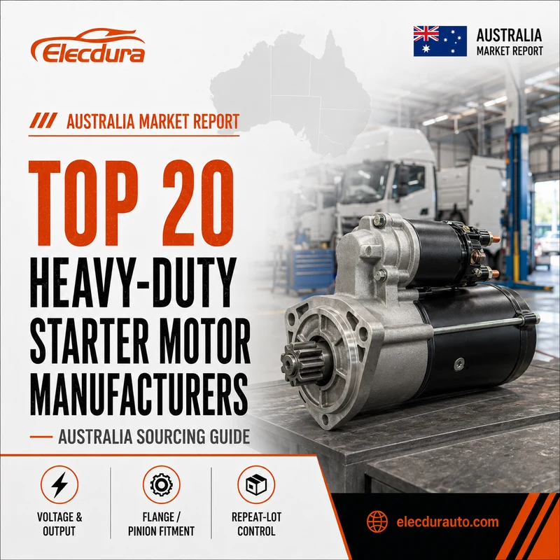 Top 20 fabrikanten van startmotoren voor zwaar gebruik in Australi&euml;