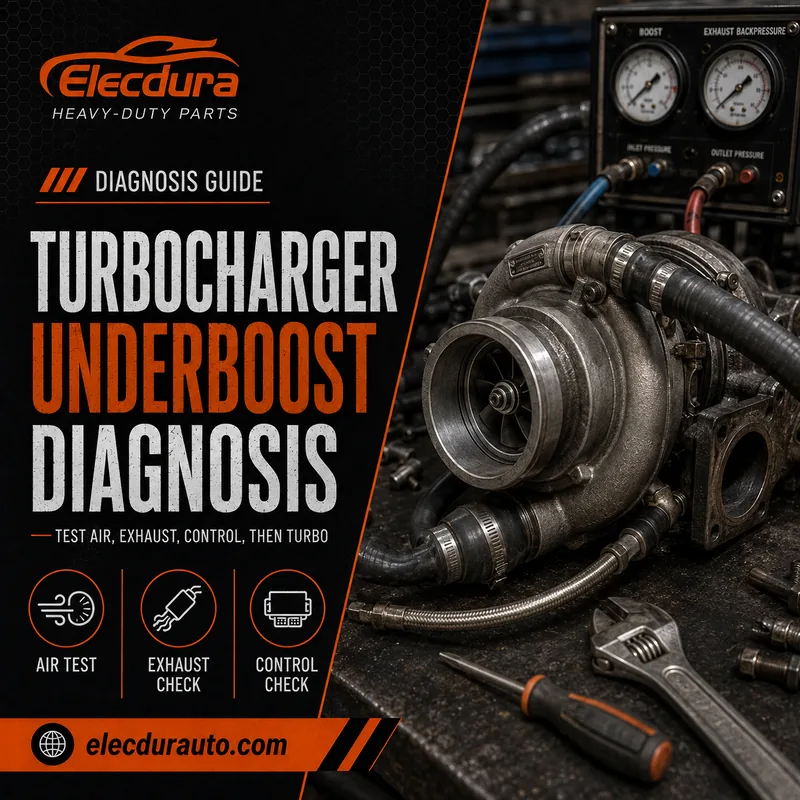Diagnosticare subboost al turbocompresorului: testează aer, evacuare, control, apoi turbo