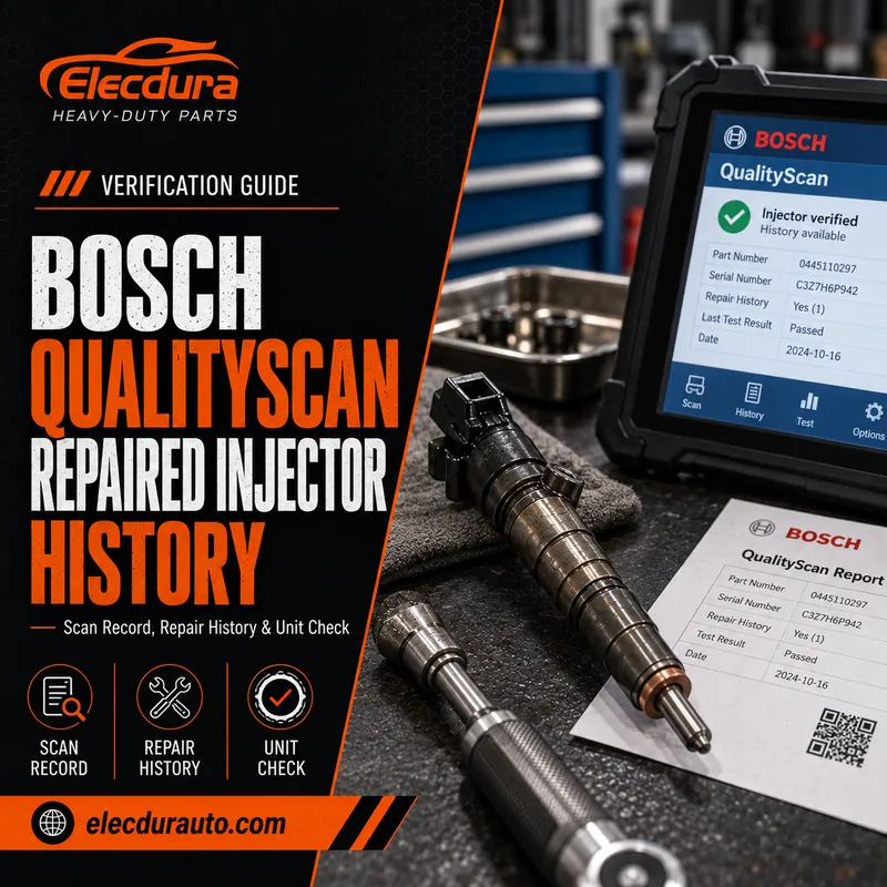 Bosch QualityScan: Verificați istoricul motorinelor reparate Injector