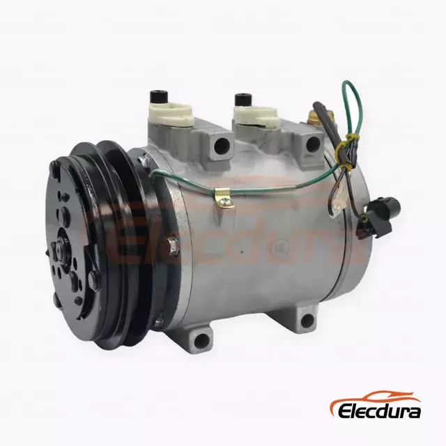5S14 24V A1 136 mm ヘビーデューティ A/C コンプレッサー ヒュンダイ D21 建設機械用