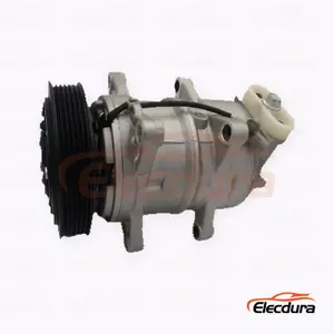 Compresor de aire acondicionado de alta resistencia 10K17C 24V PV6 135 mm izquierda-15 grados flare para cami&oacute;n Foton Auman GTL