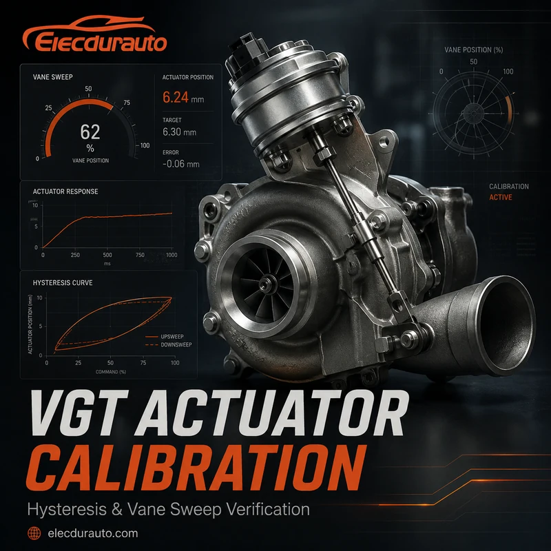 VGT Turbo Akt&uuml;at&ouml;r Histerisiz ve Kanatlı S&uuml;p&uuml;rme Kalibrasyon Kılavuzu