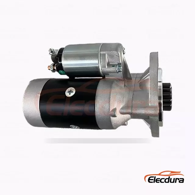 S114-257 Hitachi-type startmotor, 12V 2,8kW 15 t&aelig;nder, bagfra terminalvisning