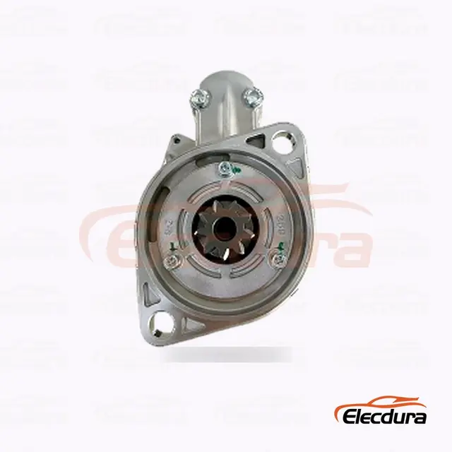 S13-555 Hitachi-type startmotor, 12V 2,8kW 9 t&aelig;nder, komplet set fra siden