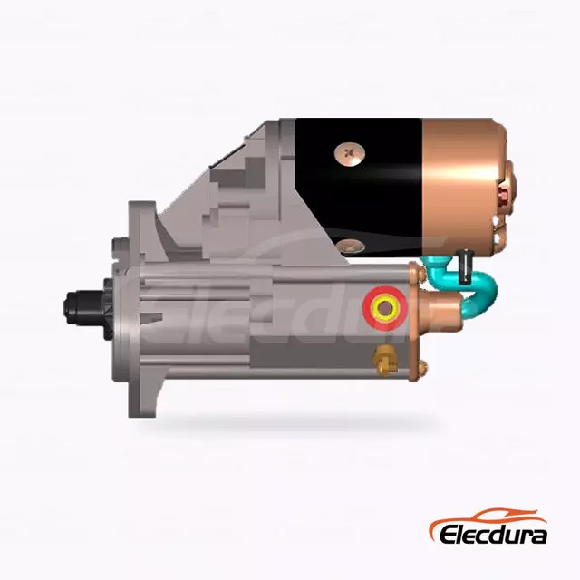 5811001280 Isuzu 4BC2 9T Startmotor grossist, komplett sidovy