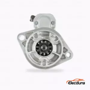 428000-6990 Motorino di avviamento Hino J08E 4,8 kW Vendita all'ingrosso, vista frontale lato trasmissione
