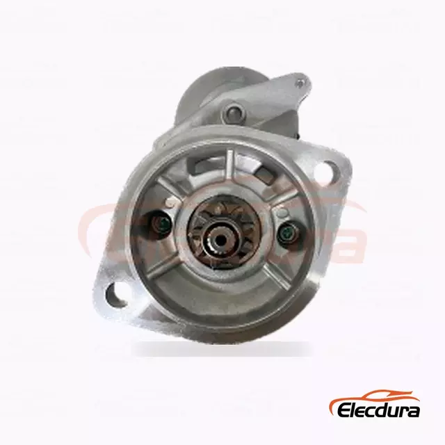228000-5142 Motor de arranque di&eacute;sel Isuzu 4JG2 y 4JB1, 12 V, 2,0 kW, 9 dientes, vista lateral completa