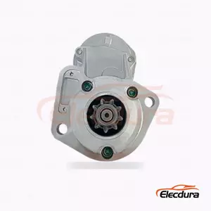 428000-4860 Motor Starter Kubota KX080-3, 12V 2.7kW 9 Gigi, Tampak Samping Lengkap