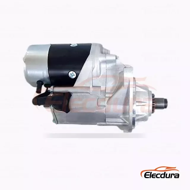 128000-8064 Isuzu 6HE1 a 6HH1 těžk&yacute; startovac&iacute; motor, 24V 4,5kW 11 zubů, kompletn&iacute; bočn&iacute; pohled