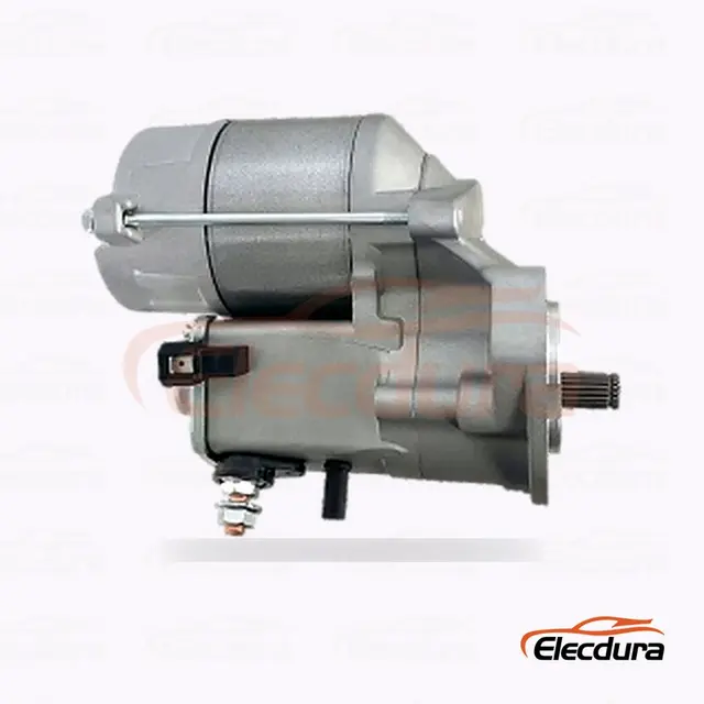 Motor de partida Denso 1280005750, 12V 1,8kW 18 dentes, vista lateral completa
