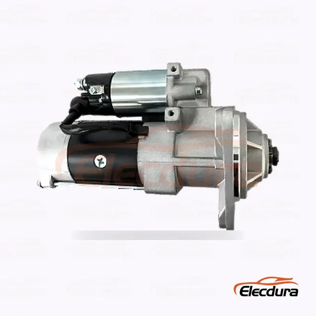 Motor de pornire Isuzu 6BD1, 24V 2.0kW 11 dinți, vedere la terminalul din spate