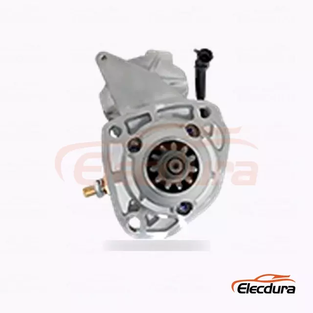 DSN2027 John Deere vysokov&yacute;konn&yacute; startovac&iacute; motor, 24V 7,8kW, 11 zubů, kompletn&iacute; bočn&iacute; pohled