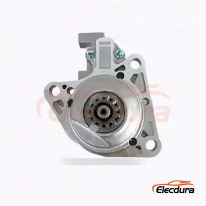M2T57673 D&eacute;marreur Mazda T3500 et Ford Trader, 12 V 2,7 kW 14 dents, vue lat&eacute;rale compl&egrave;te