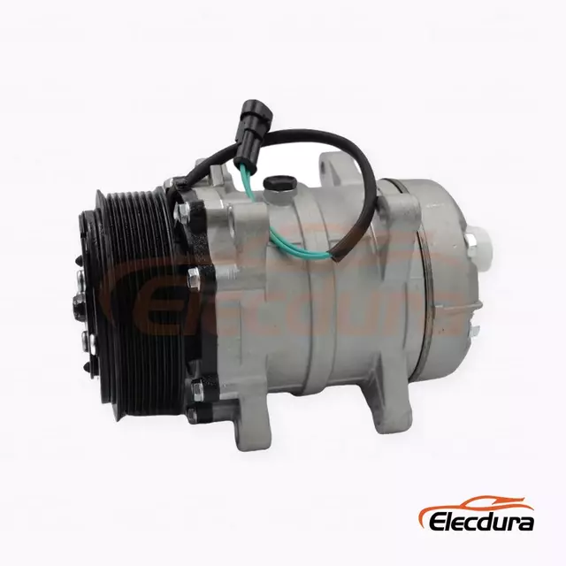 Kompresor A/C Tugas Berat 7H15 24V 8PK 122,5 mm untuk truk FAW Jiefang Aowei versi DKS 8PK