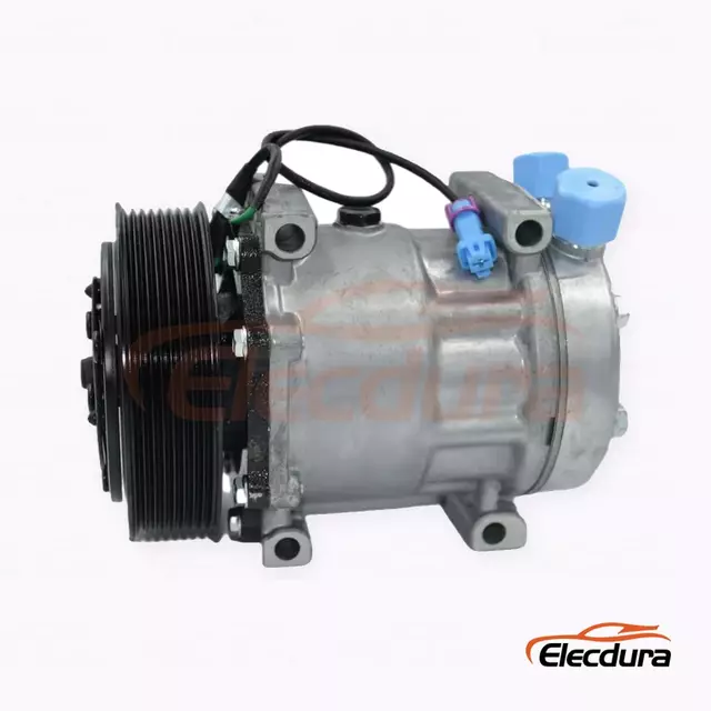 Compresor de aire acondicionado de servicio pesado 7H15 24V 8PK 135 mm para equipos de construcci&oacute;n Liebherr versi&oacute;n 8PK