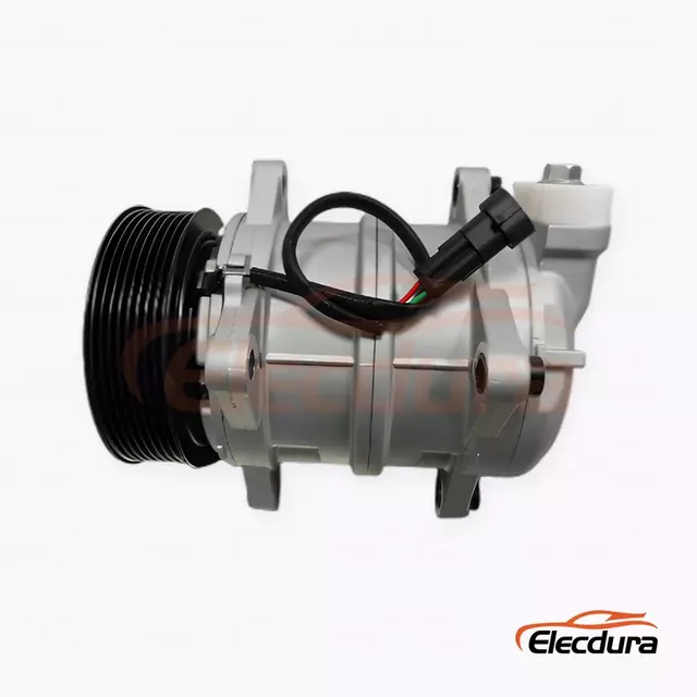 Kompresor A/C Tugas Berat 10K15S 24V PV8 119 mm untuk truk FAW Jiefang JH6