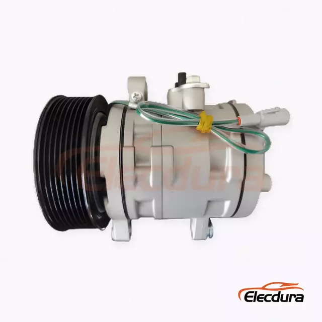 10S11A 24V PV8 110mm Heavy-Duty A/C คอมเพรสเซอร์สำหรับ FAW Jiefang Huwei รถบรรทุก