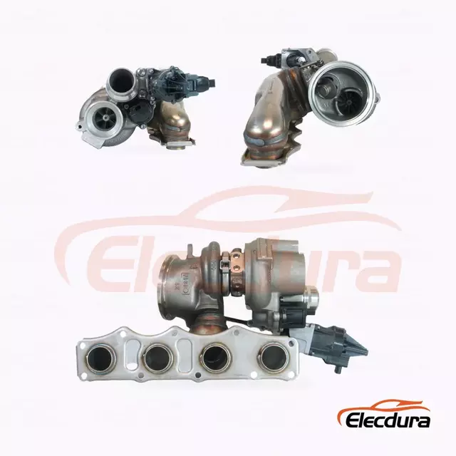 Elecdura TD04LR6 เทอร์โบชาร์จเจอร์ 49477-02021 OE 11657634486 มุมมองด้านหน้าประกอบที่สมบูรณ์