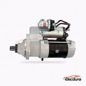 UD18487S Rozrusznik Doosan, 24 V, 4 kW, 11 zęb&oacute;w, kompletny widok z boku