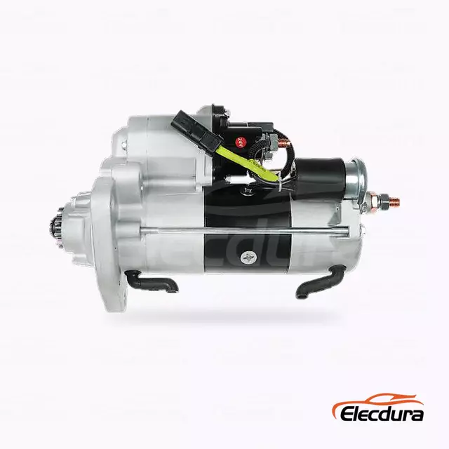 438000-4441 Moteur de d&eacute;marreur Caterpillar C6.6 24 V 7,8 kW en gros, vue lat&eacute;rale compl&egrave;te