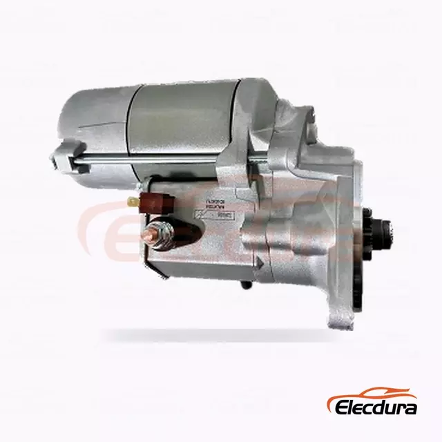 228000-5142 Motor de arranque di&eacute;sel Isuzu 4JG2 y 4JB1, 12 V, 2,0 kW, 9 dientes, vista del terminal trasero