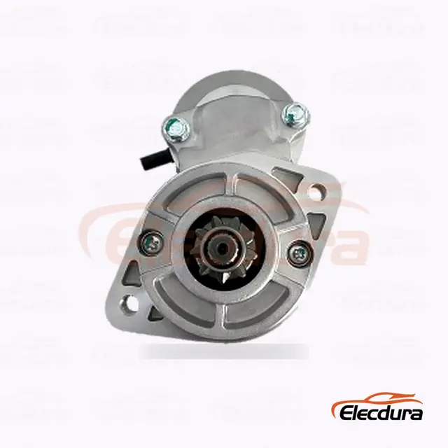 36100-27000 Hyundai 산타페 스타터 모터 , 12V 2.0 kW 9개 이빨, 전체 측면도