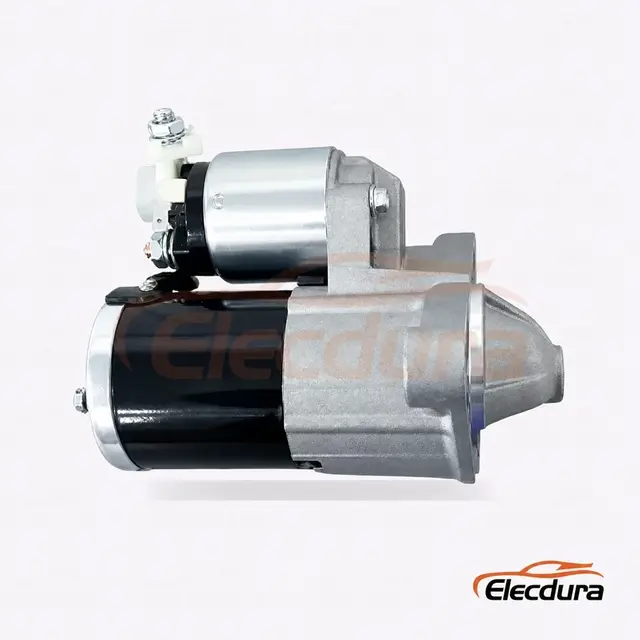 Motor de partida Mitsubishi M0T80581, 12V 1,2kW 8 dentes, vista lateral completa