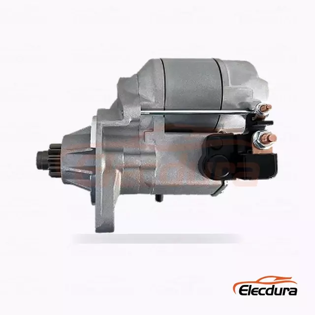 228000-1041 มอเตอร์สตาร์ทเครื่องยนต์อุตสาหกรรมคูโบต้า, 12V 1.4kW 11 ฟัน, มุมมองเทอร์มินัลด้านหลัง