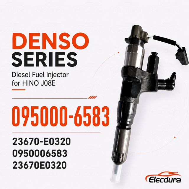 095000-6583 Injektor Bahan Bakar Diesel untuk HINO J08E