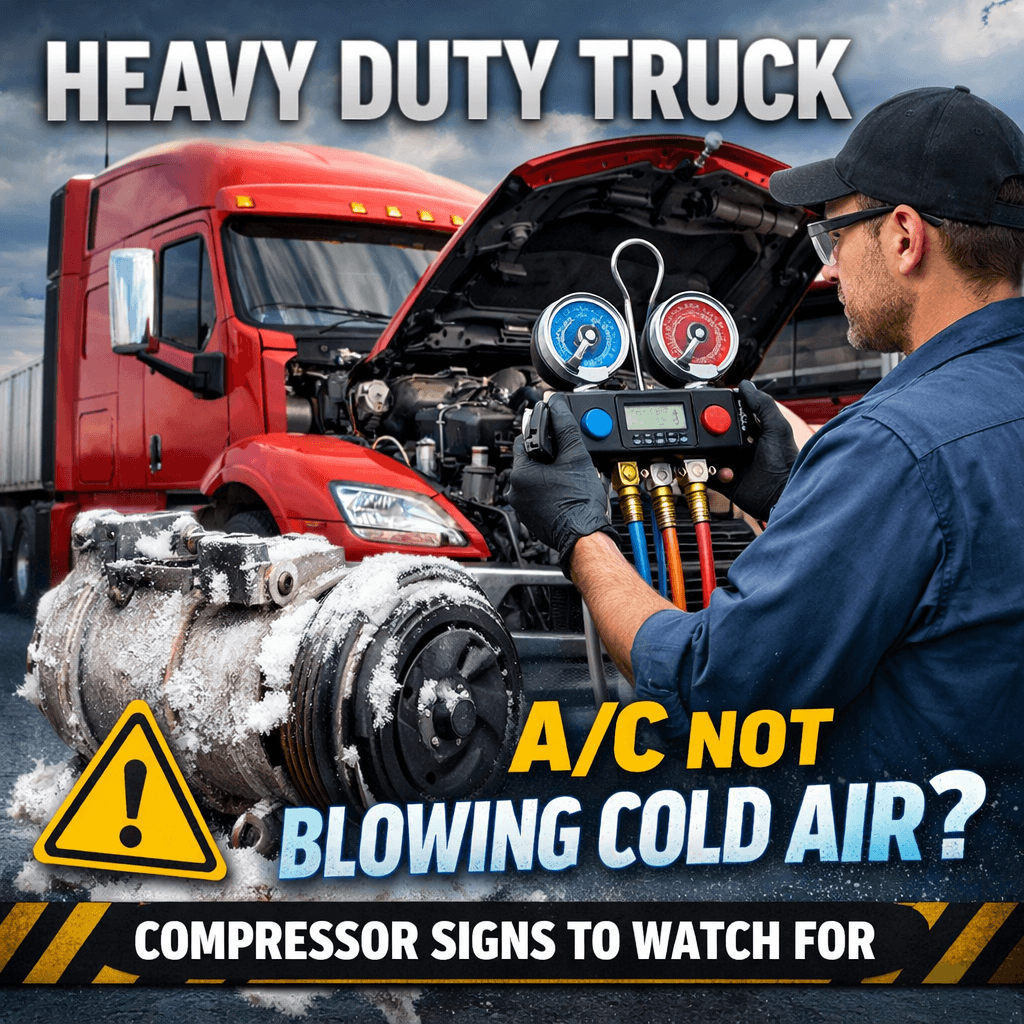Heavy Duty Truck AC bl&aelig;ser ikke kold luft? 7 tegn p&aring;, at din AC-kompressor svigter