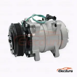 7H15 24V 5PK 119 mm para servi&ccedil;o pesado A/C Compressor para caminh&atilde;o Dongfeng Tianlong vers&atilde;o DKS 5PK