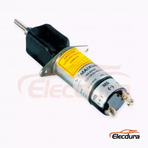Solenoid vyp&iacute;n&aacute;n&iacute; paliva 3740028 1502-12C2U1B1S1 pro zvedac&iacute; zař&iacute;zen&iacute; JLG s motory Kubota DF750