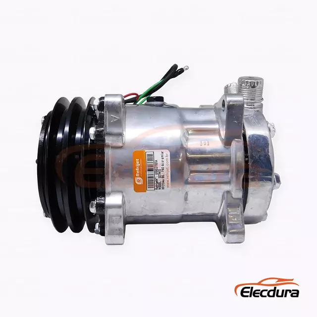 Compresor A/C 7H15 24V A2 132 mm Heavy-Duty pentru &icirc;ncărcător SEM / utilaje de construcții LiuGong