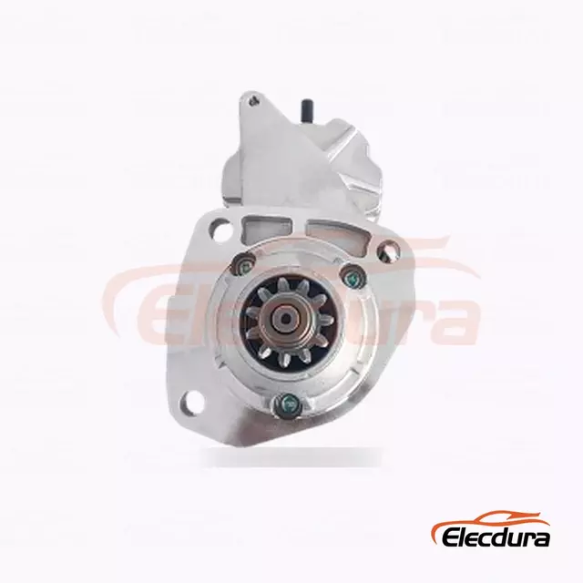 FYD411-N ヘビーデューティースターターモーター、12V 4.0kW 11 歯、完全側面図