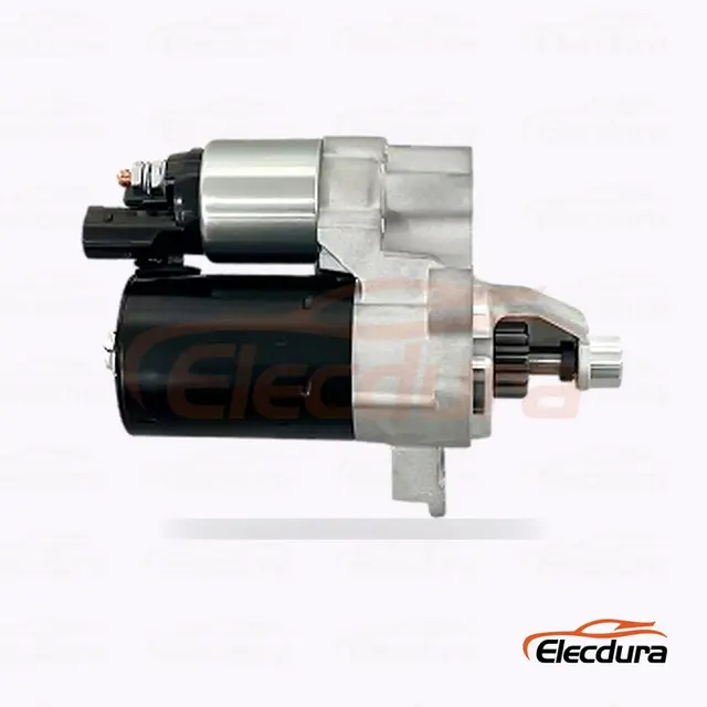 0001107450 Audi Startmotor , 12V 1.1 kW 10 tanden, compleet zijaanzicht