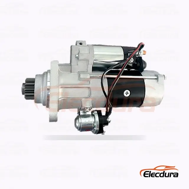 Motor de partida Mitsubishi M009T66771, 24V 5,5kW 12 dentes, vista lateral completa