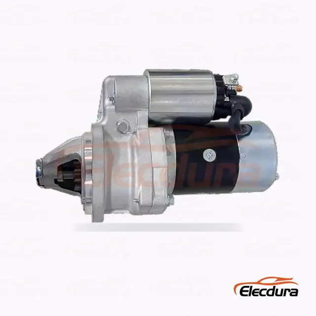 897225-1990 Hitachi-Type D&eacute;marreur pour Isuzu 4BG1, 24V 4.5 kW 11 dents, vue du terminal arri&egrave;re