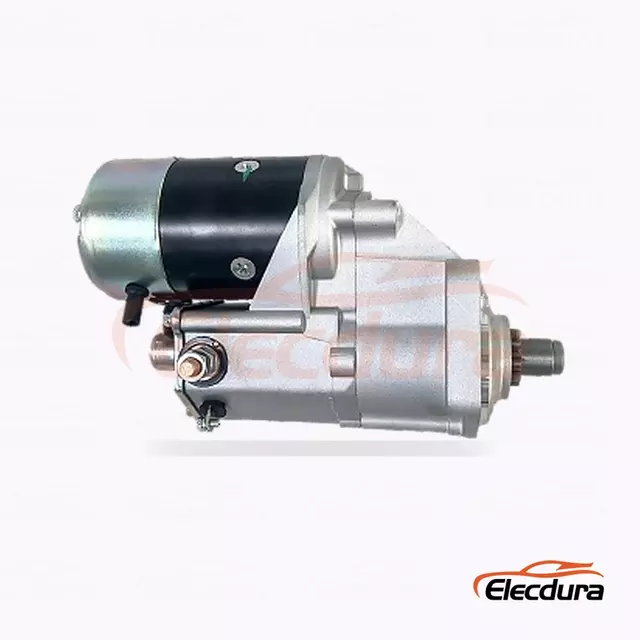 428000-4860 Kubota KX080-3 startmotor, 12V 2,7kW 9 tanden, achteraanzicht