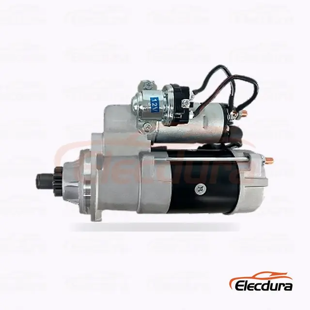 61005266 Motor starter tugas berat , 12V 3.3 kW 10 Gigi, Tampak Terminal Belakang