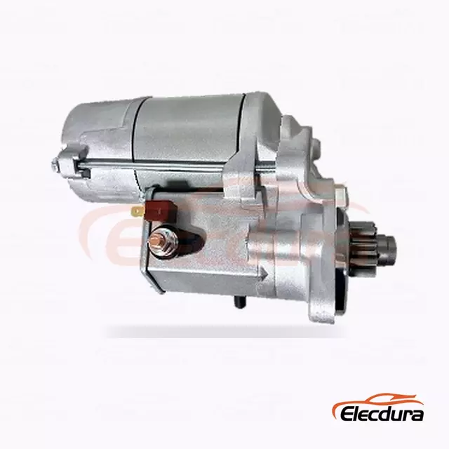 115755 Start&eacute;r Kawasaki, 12V 1,2kW, 9 zubů, pohled na zadn&iacute; termin&aacute;l