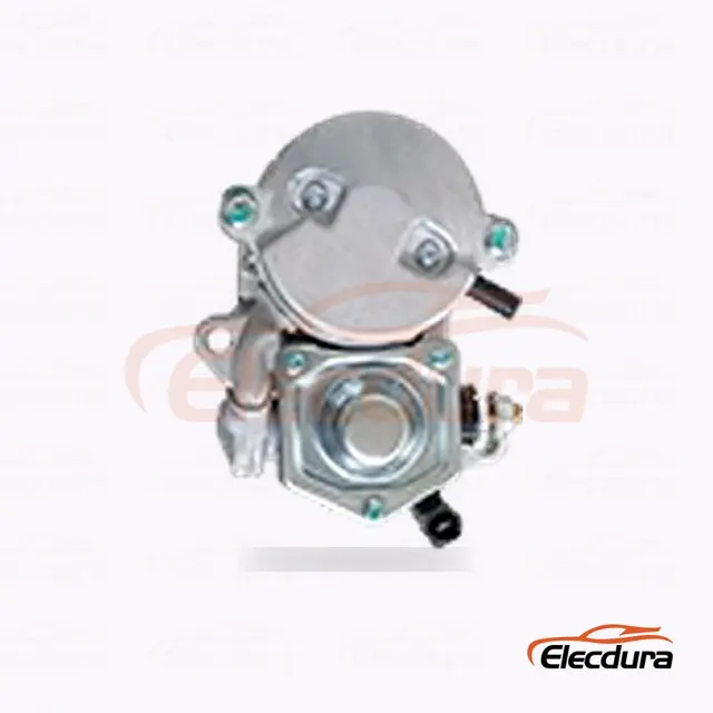 228000-2050 Mitsubishi Startmotor , 12V 1.4 kW 9 t&aelig;nder, bagfra terminalvisning