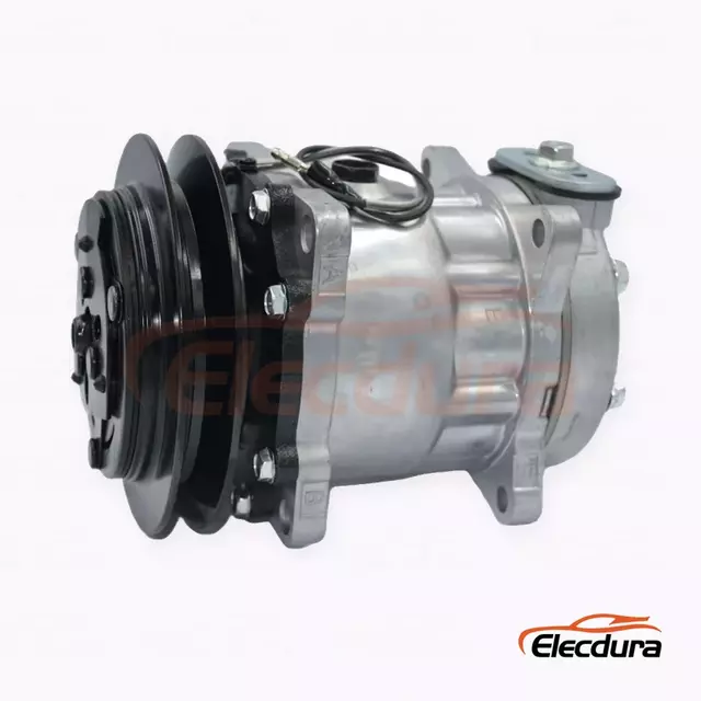 7H13 12V B1 146 mm Compressor A/C para servi&ccedil;o pesado para escavadeira compacta Kobelco