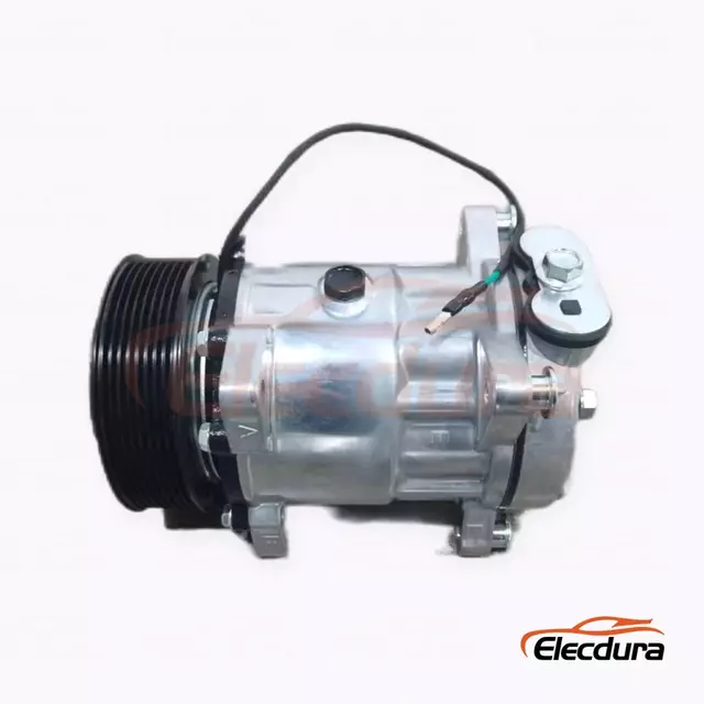 Compresor de aire acondicionado de servicio pesado 7H15 24V 8PK 119 mm para cami&oacute;n pesado Dayun con motor Weichai