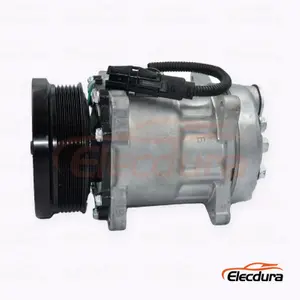 7H15 24V 6PK 119 mm 대형 상용차&middot;중장비용 Sinotruk HOWO T5G 트럭용 A/C 컴프레서