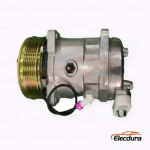 5H14 24V 6PK 119 mm sete orelhas para servi&ccedil;o pesado A/C Compressor para caminh&atilde;o Shacman Delong