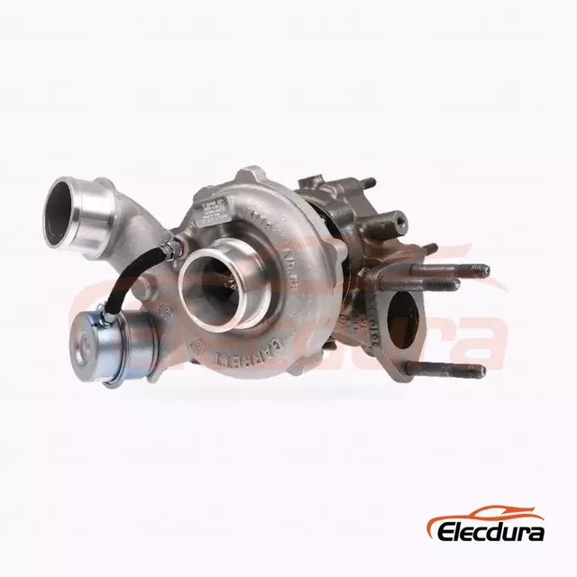 Turbosprężarka Elecdura GT1752LS 733952-5001S OE 28200-4A101 kompletny montaż widok z przodu