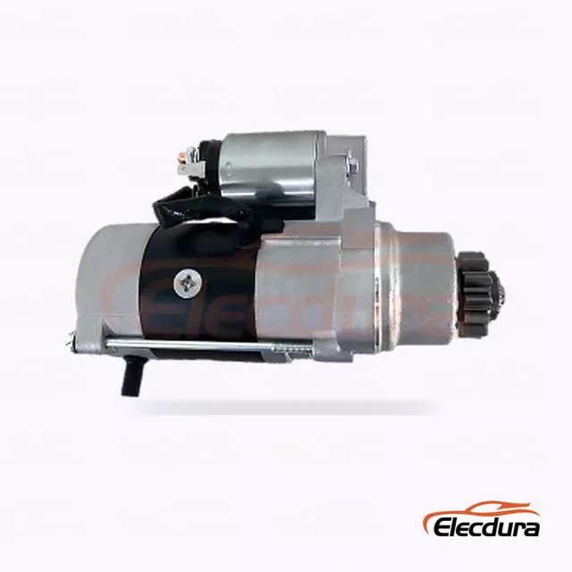 UD00537S Start&eacute;r Nissan pro užitkov&aacute; vozidla, 12V 2,2kW, 12 zubů, pohled zezadu na termin&aacute;l