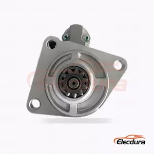 STA1534 Hyundai och Doosan gr&auml;vmaskin Startmotor, 24V 5,0kW 11 t&auml;nder, komplett sidovy