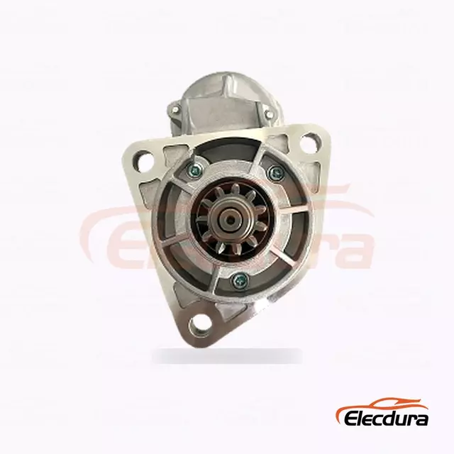 028000-4870 มอเตอร์สตาร์ทอุปกรณ์อุตสาหกรรม Isuzu และ Daewoo, 12V 2.5kW 11 ฟัน, มุมมองด้านข้างที่สมบูรณ์