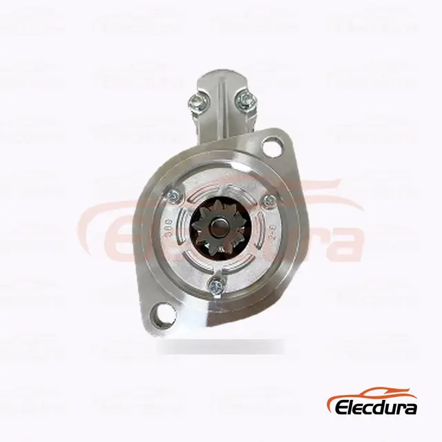 S14-204B Hitachi-type startmotor, 12V 2,8kW 9 t&aelig;nder, komplet set fra siden